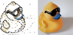 Freeform vector graphics with controlled thin-plate splines